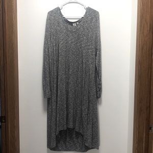 GAP oversized dress with rouched sleeves